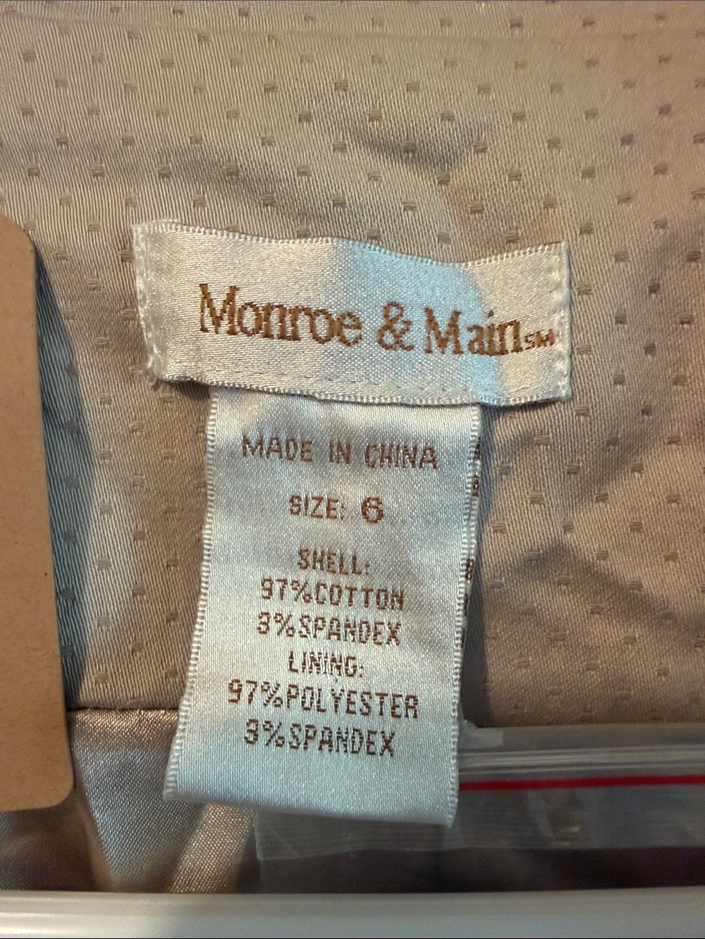 Monroe & Main Beige Rounded-Collar Button Blazer - Picture 2 of 4